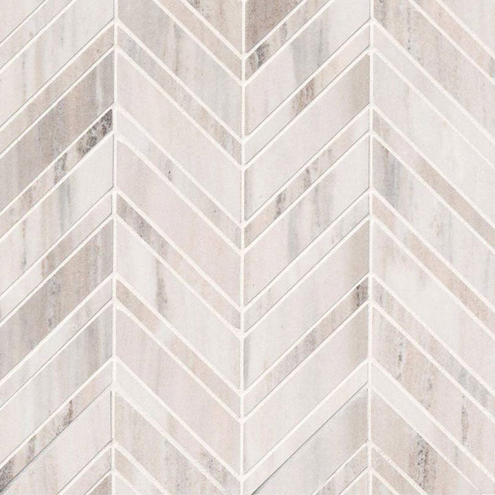 MS International Decorative Mosaic 12" x 12" Chevron Palisandro