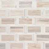 MS International Decorative Mosaic 12" x 12" Framework Angora