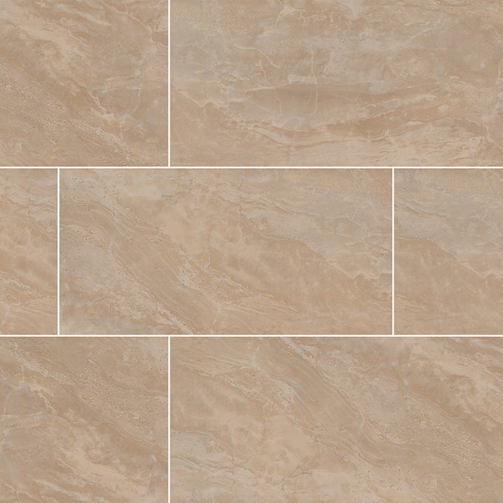 MS International Onyx 12" x 24" Polished Sand