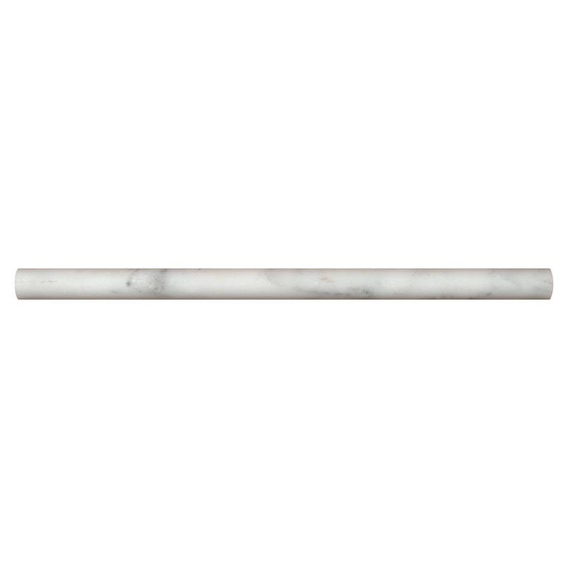MS International Natural Stone Marble 0.75" x 0.75" Pen Molding Honed Arabescato Cararra
