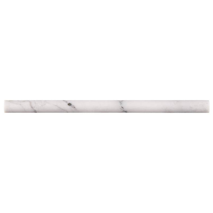 MS International Natural Stone Marble 0.75" x 0.75" Pen Molding Honed Calacatta Cressa