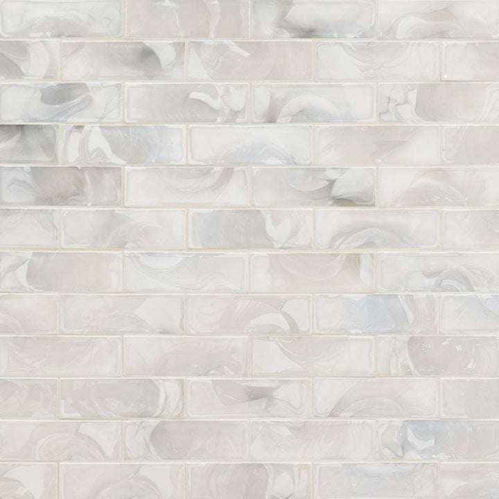 MS International Decorative Mosaic 12" x 12" Subway 2" x 6"  Pearla