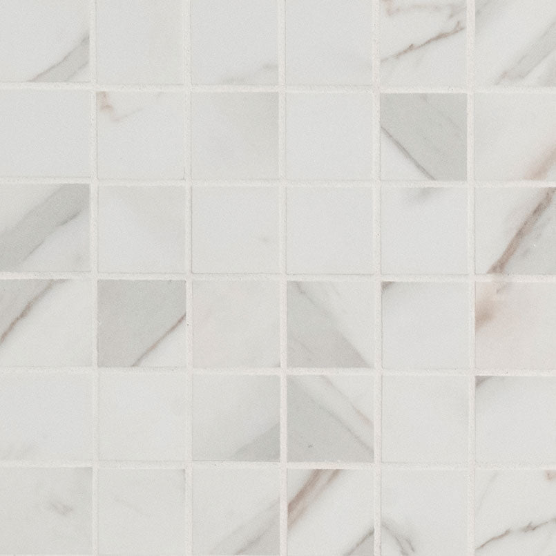 MS International Pietra 2" x 2" Mosaic Polished Calacatta
