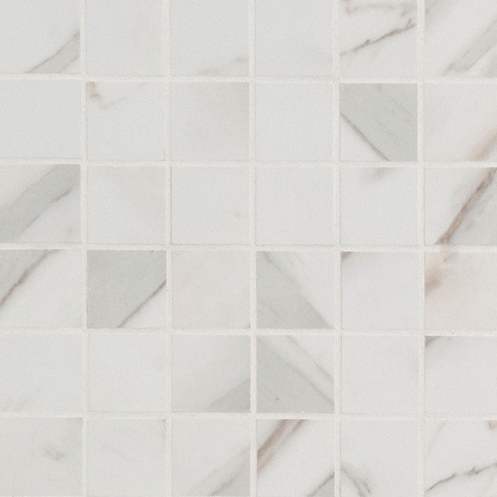 MS International Pietra 2" x 2" Mosaic Matte Calacatta