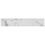 MS International Pietra 3" x 18" Bullnose Matte Statuario