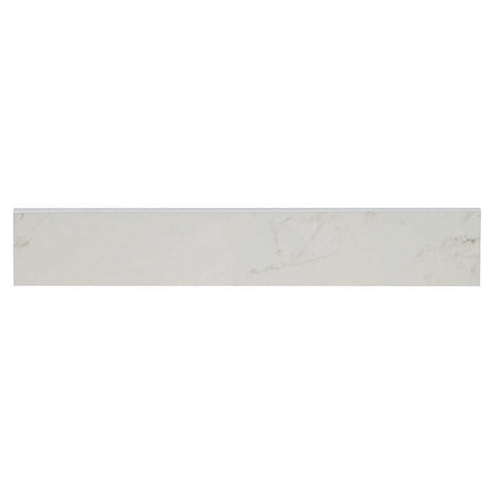 MS International Pietra 3" x 18" Bullnose Polished Carrara