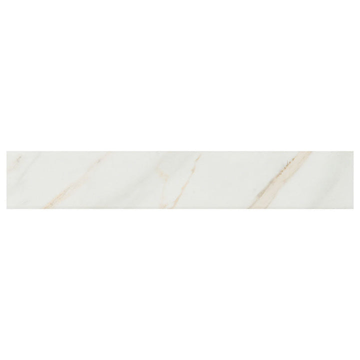 MS International Pietra 3" x 18" Bullnose Polished Calacatta