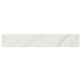 MS International Pietra 3" x 18" Bullnose Polished Calacatta