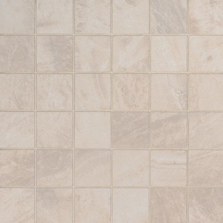 MS International Praia 2" x 2" Mosaic Matte Crema