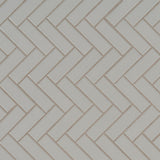 MS International Domino 12" x 12" Herringbone Gray