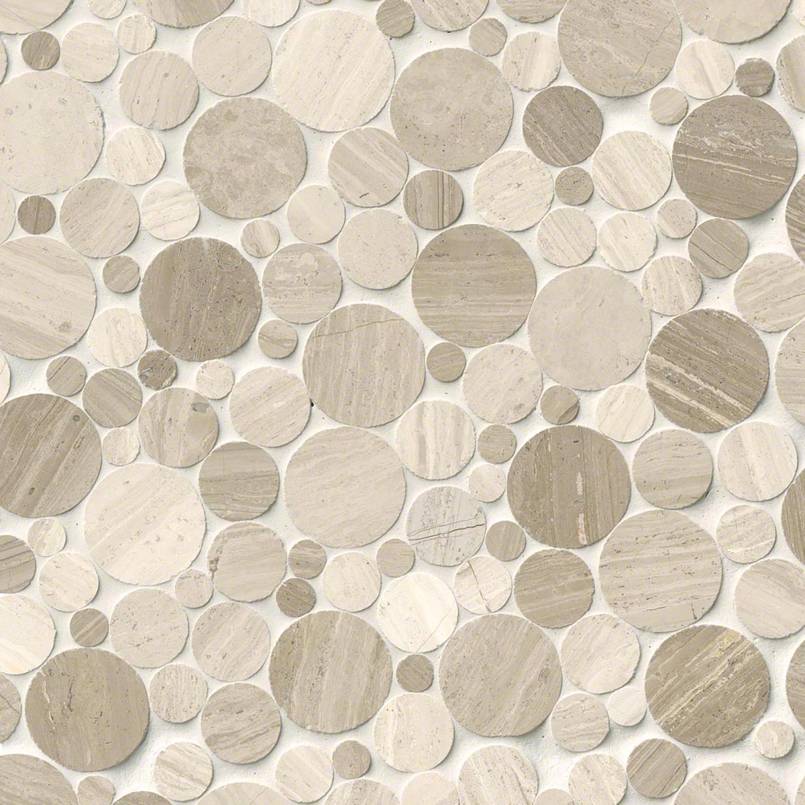 MS International Rio Lago 12" x 12" Pebble Serenity Stone