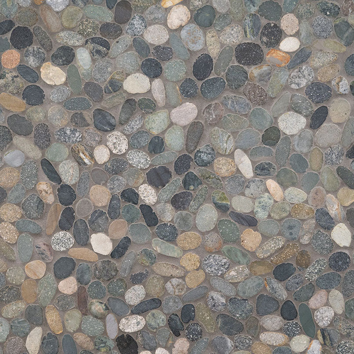 MS International Rio Lago 12" x 12" Pebble Sliced Rainforest