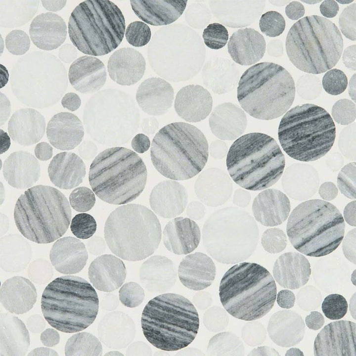 MS International Rio Lago 12" x 12" Pebble Alaska Gray
