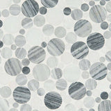 MS International Rio Lago 12" x 12" Pebble Alaska Gray