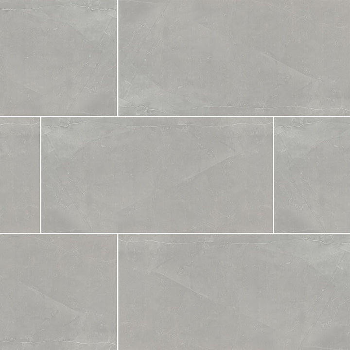 MS International Sande 24" x 48" Porcelain Polished Grey