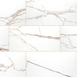 MS International Savoy 24" x 48" Porcelain Polished Crema