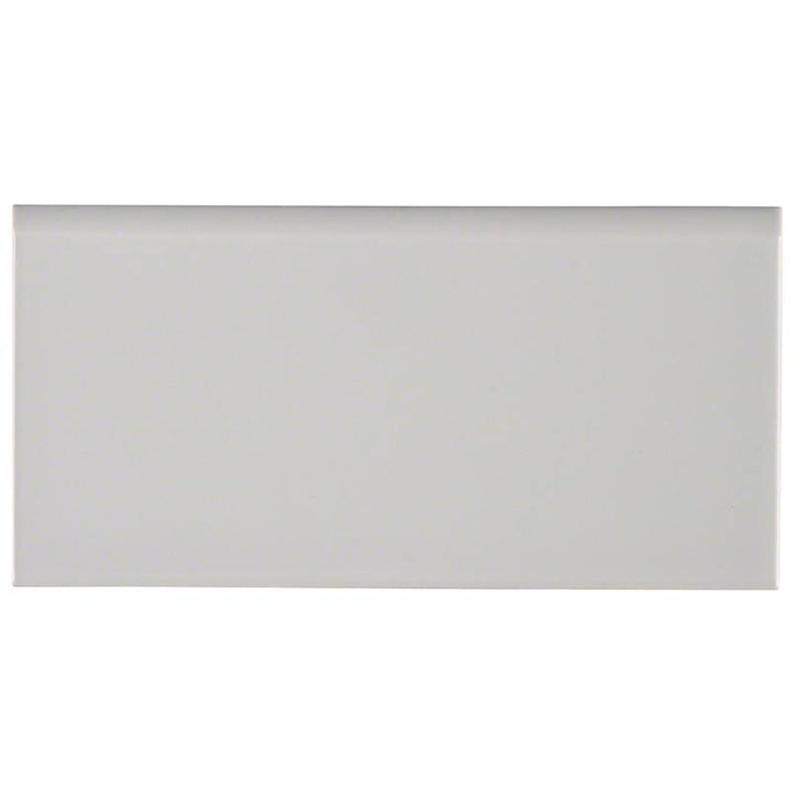 MS International Domino 3" x 6" Bullnose Gray
