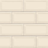 MS International Domino 12" x 12" Beveled 3" x 6" Glossy Almond 