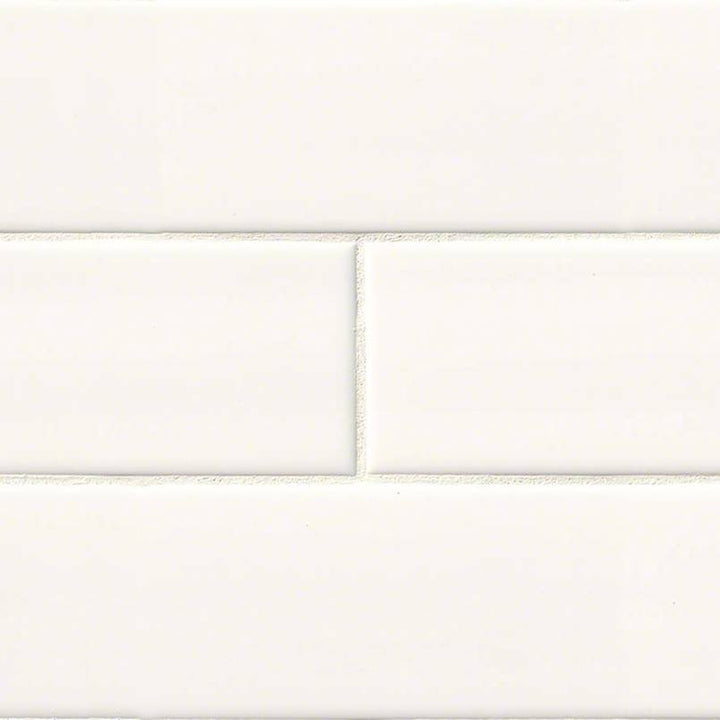 MS International Domino 4" x 12" Glossy White