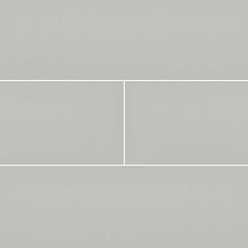 MS International Domino 12" x 12" Subway 4" x 16" Gray