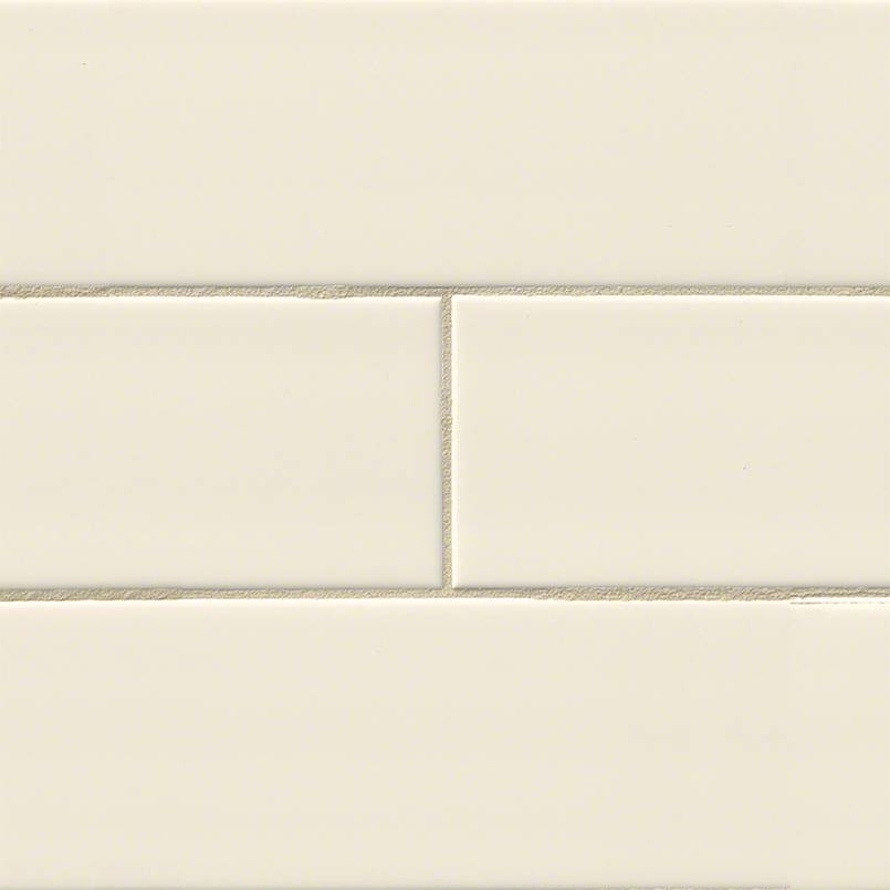 MS International Domino 12" x 12" Subway 4" x 16" Almond 
