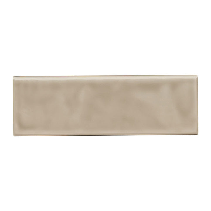 MS International Urbano 4" x 12" Glossy Bullnose Warm Concrete