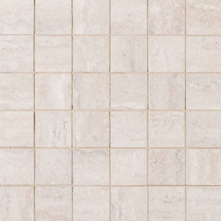 MS International Veneto 12" x 12" Mosaic 2" x 2" White
