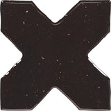 Marazzi Constellaire 6" x 6" Cross Handcrafted Glossy Eclipse
