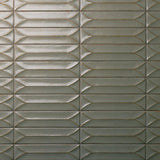 Marazzi Terramater 3.5" x 15" Wave Crest Glossy Lichen