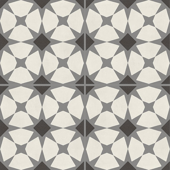 Marazzi D Segni 8" X 8" Deco Starlit Smoke Blend