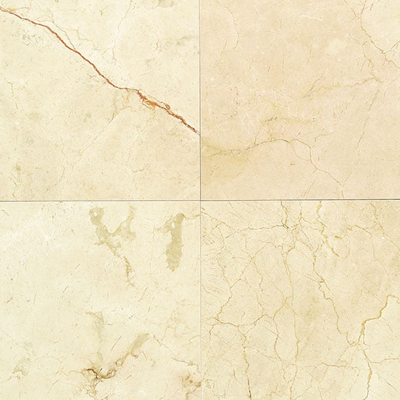 Daltile Marble 12" X 12" Polished Crema Marfil Cl
