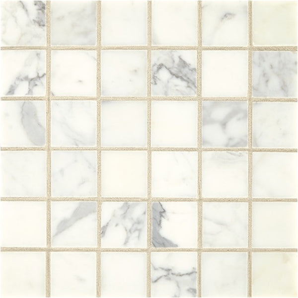Daltile Marble 2" x 2" Honed Mosaic 12" x 12"  Statuario