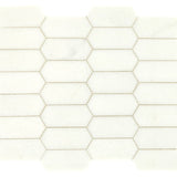 Daltile Marble 2" X 4" Elongated Hexagon Thassos Snow White