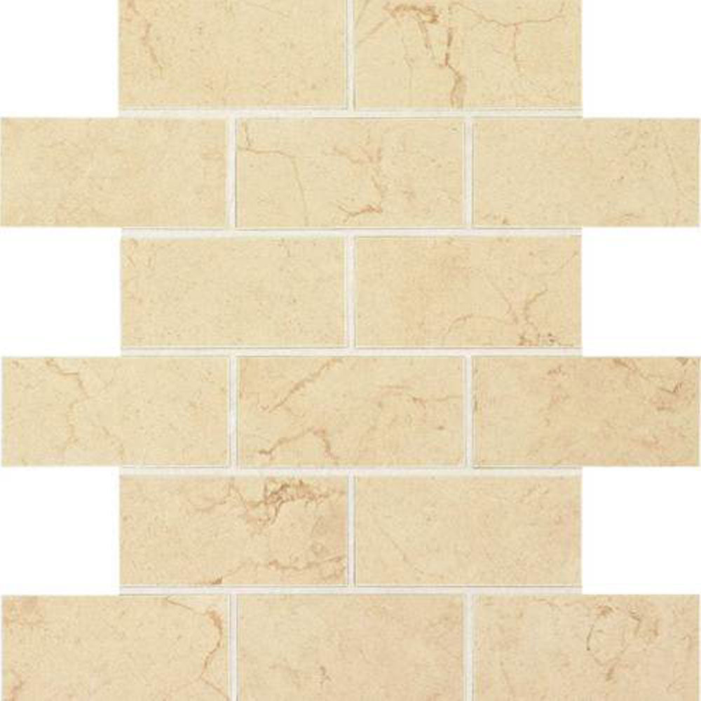 Daltile Florentine 2" X 4" Brick Joint Mosaic Marfil