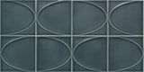 Emser Mizu 8"x16" Ellipse Mosaic 3.86"X3.86" Polished Blue