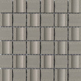 Emser Modan 12"x12" Mosaic 1.85"X1.85" Matte Silver