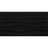 Daltile Multitude 12" x 24" Wave Domino Black