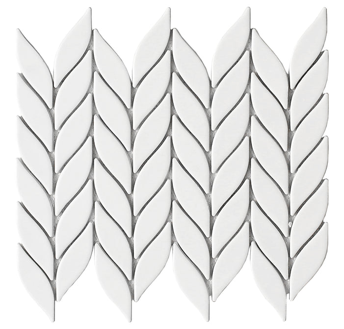 Emser Mythos 11"x13" Petal Mosaic 1.6"X4" White