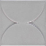 Marazzi Nu_Tempo 4" x 4" Arc Glossy Silver Lining