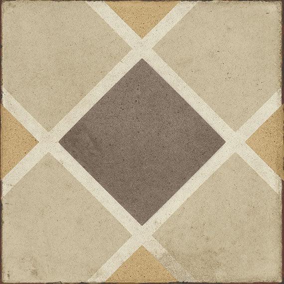 Daltile Quartetto 8" X 8" Deco Warm Rombo