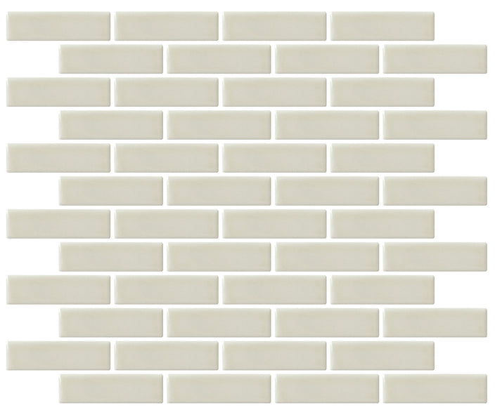 Emser Savvy 11"x12" Off-set Mosaic 1"x3" Polished Oat