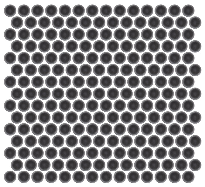 Emser Savvy 11"x12" Penny Round Mosaic 1"x1" Polished Pewter
