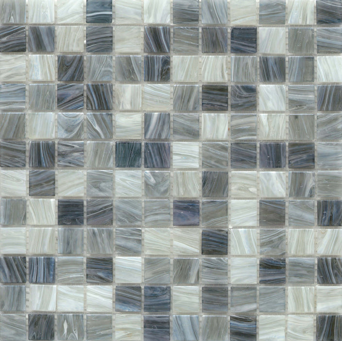 Emser Swirl 12"x12" Mosaic 1"x1" Polished Fog