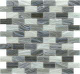 Emser Swirl 12"x12" Mosaic 1"x2" Polished Fog