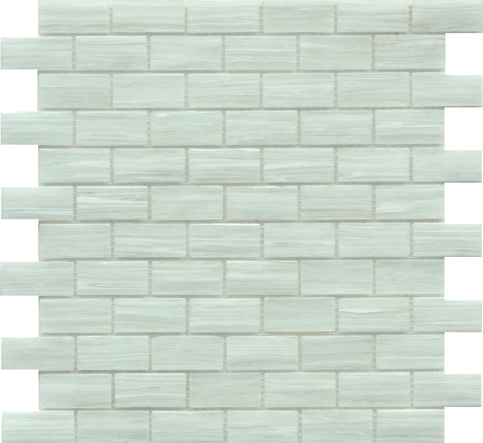 Emser Swirl 12"x12" Mosaic 1"x2" Polished Pearl
