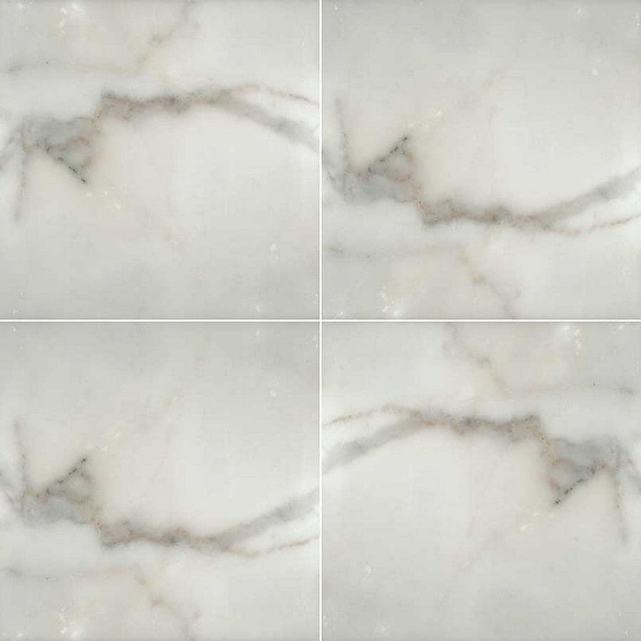 MS International Natural Stone Marble 12" x 12" Polished Calacatta Gold