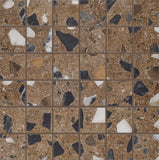 Marazzi Curation 2" x 2" Mosaic Straight Joint 12" x 12" Clay