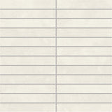 Emser Agio 1" x 6" Stacked Mosaic 12" x 12" Matte Slim Bianco