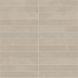 Emser Agio 1" x 6" Stacked Mosaic 12" x 12" Matte Slim Corda