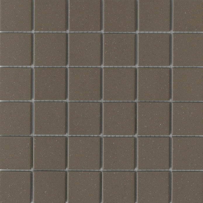 Emser Source 12"x12" Mosaic 2"x2" Taupe Salt & Paper